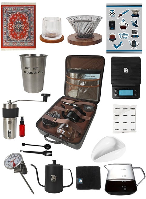 V60 Coffee Drip Set - 16-Pieces Kit with Tool Case